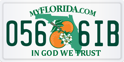 FL license plate 0566IB