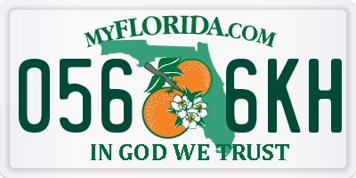 FL license plate 0566KH