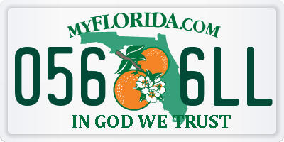 FL license plate 0566LL