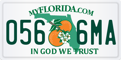 FL license plate 0566MA