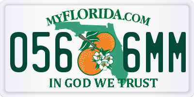 FL license plate 0566MM