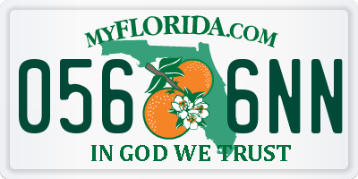FL license plate 0566NN
