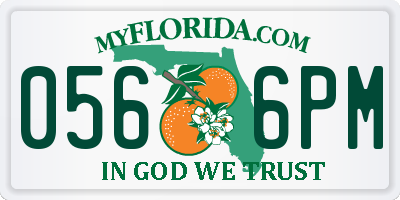 FL license plate 0566PM