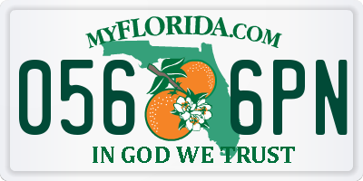 FL license plate 0566PN