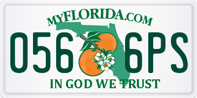 FL license plate 0566PS