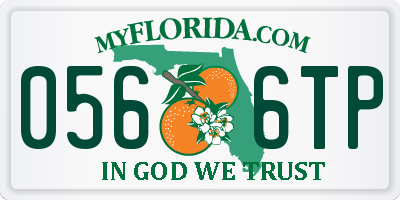 FL license plate 0566TP