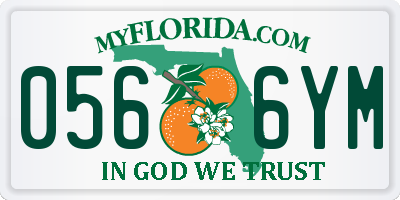 FL license plate 0566YM