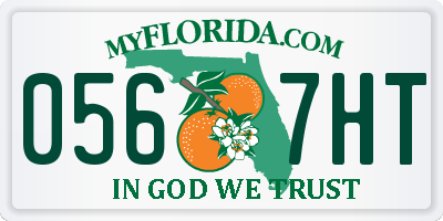 FL license plate 0567HT