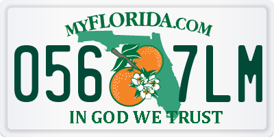 FL license plate 0567LM