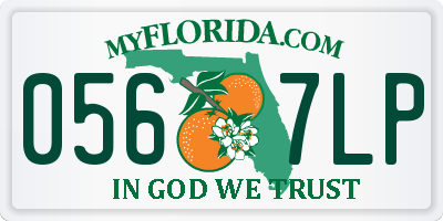 FL license plate 0567LP
