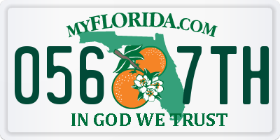 FL license plate 0567TH