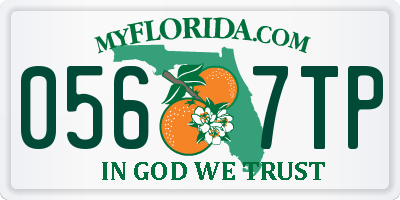 FL license plate 0567TP