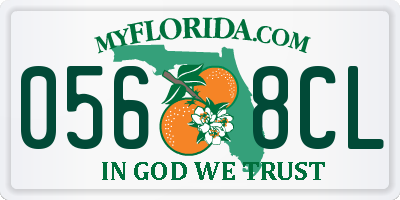 FL license plate 0568CL