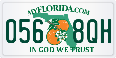 FL license plate 0568QH