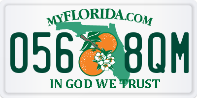 FL license plate 0568QM