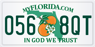 FL license plate 0568QT