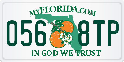 FL license plate 0568TP