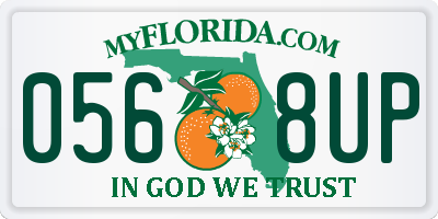 FL license plate 0568UP