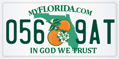 FL license plate 0569AT