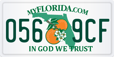 FL license plate 0569CF