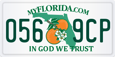FL license plate 0569CP
