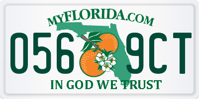 FL license plate 0569CT