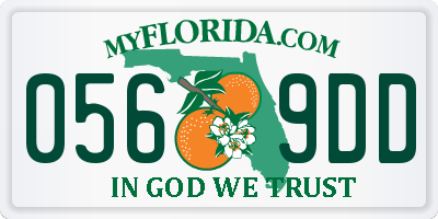 FL license plate 0569DD