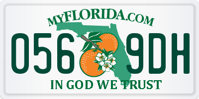 FL license plate 0569DH