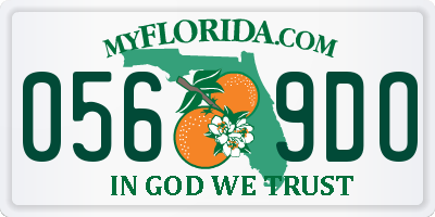 FL license plate 0569DO
