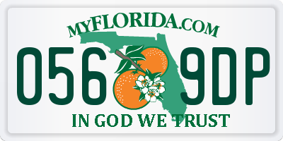 FL license plate 0569DP