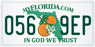 FL license plate 0569EP