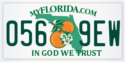 FL license plate 0569EW