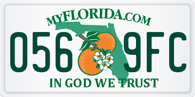 FL license plate 0569FC