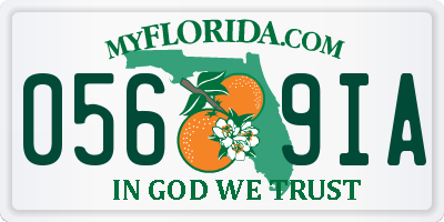 FL license plate 0569IA