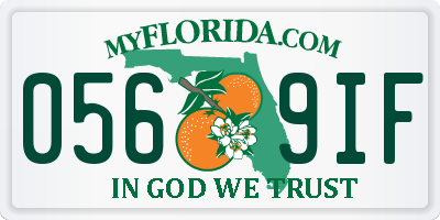 FL license plate 0569IF