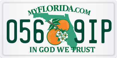 FL license plate 0569IP