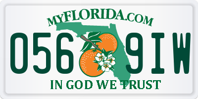 FL license plate 0569IW