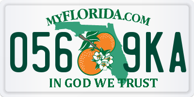 FL license plate 0569KA