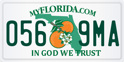 FL license plate 0569MA