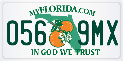 FL license plate 0569MX