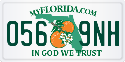 FL license plate 0569NH