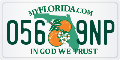 FL license plate 0569NP