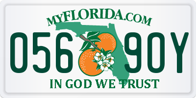 FL license plate 0569OY