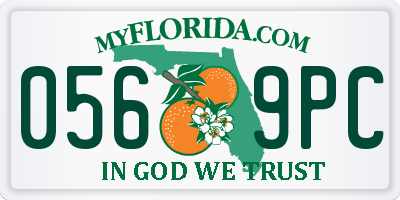 FL license plate 0569PC