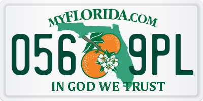 FL license plate 0569PL