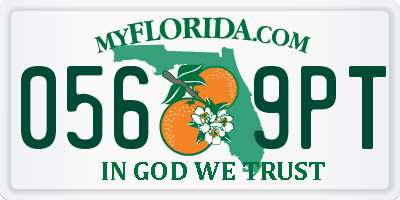 FL license plate 0569PT