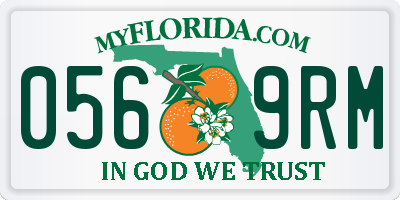 FL license plate 0569RM