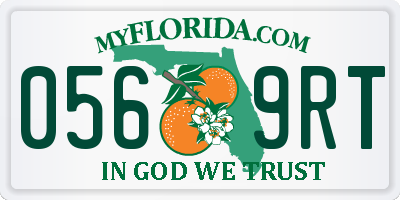 FL license plate 0569RT