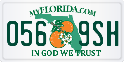 FL license plate 0569SH