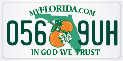 FL license plate 0569UH